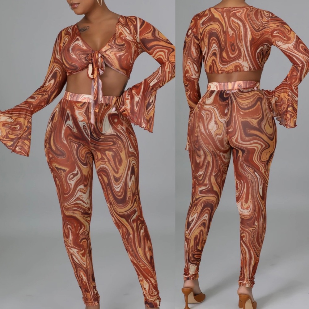 Hot Lava Mesh Pant Set